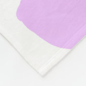 Rosa lila abstrakte Formen glücklich 1. Fleecedecke (Ecke)