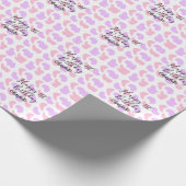 Rosa lila abstrakte Formen glücklich 1. Geschenkpapier (Ecke)