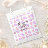 Rosa lila abstrakte Formen glücklich 1. Geschenktütchen (Ausgeschnitten)