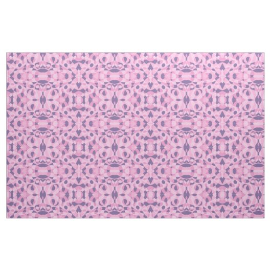 rosa Lila Abstrakte geometrische Muster Stoff (Fat Quarter (45,7 x 55,9 cm))