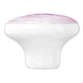 Rosa Lila Abstrakte Kunst Keramikknauf (Seitenansicht)