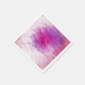 Rosa Lila Abstrakte Kunst Serviette (Ecke)