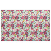 Rosa Lila Abstraktes Blumenmuster Stoff (Fat Quarter (45,7 x 55,9 cm))