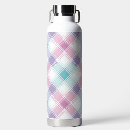 ROSA LILA & AQUA OSTER-KAROMUSTER TRINKFLASCHE