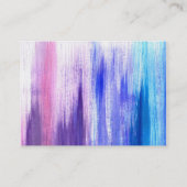 Rosa lila Aquafarbe streicht Watercolormalerei Visitenkarte (Rückseite)