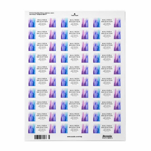 Rosa lila Aquarellfarbe zieht Aquarellmalerei an (Vorne)