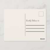 Rosa Lila Aquarellfarben Vermisst Postkarte (Rückseite)