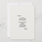 Rosa Lila Aquarellmauer Einladung (Rückseite)