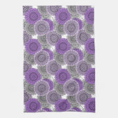 Rosa lila arabisches Mandala-Muster im orientalisc Geschirrtuch (Vertikal)