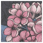 Rosa Lila auf dunkelblau Stoff (Nahaufnahme)