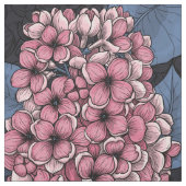 Rosa Lila auf dunkelblau Stoff (Muster)