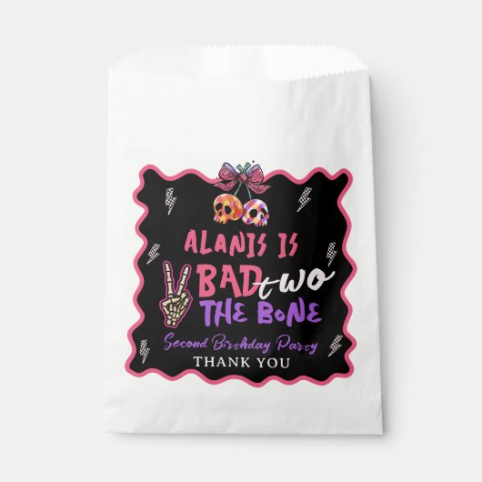 Rosa Lila Bad Two - Das zweitgrößte Party der Welt Geschenktütchen (Vorderseite)