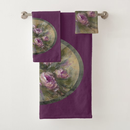 Rosa / Lila Badhandtuch Set (Insitu)