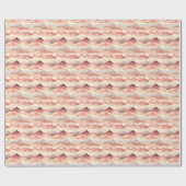 Rosa / Lila / Beige Berglandschaft Geschenkpapier (Flach)