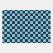 Rosa Lila Blau geprüft Geschenkpapier Set (Vorderseite 3)