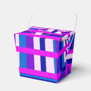 Rosa Lila Blau Kariert Geschenkschachtel