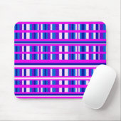 Rosa Lila Blau Kariert Mousepad (Mit Mouse)