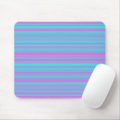 Rosa Lila Blau Streifen Muster Mousepad (Mit Mouse)