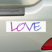 Rosa, lila, blaue Liebe Vintag Autoaufkleber (Auf Auto)