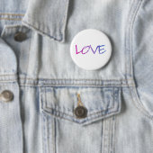 Rosa, lila, blaue Liebe Vintag Button (Beispiel)