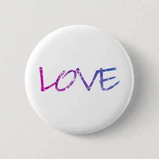 Rosa, lila, blaue Liebe Vintag Button