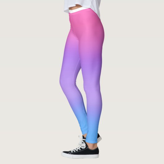 Rosa lila blaue Ombre Leggings (Links)