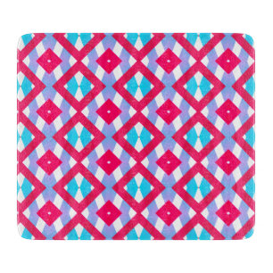 rosa, lila, blauer Diamant Schneidebrett