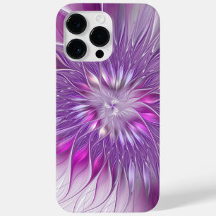 Rosa Lila Blume Leidenschaft Abstraktes Fraktal Ku Case-Mate iPhone 14 Pro Max Hülle