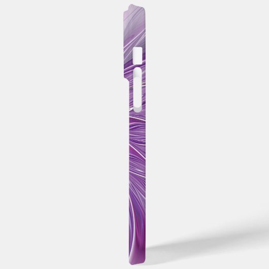 Rosa Lila Blume Leidenschaft Abstraktes Fraktal Ku Case-Mate iPhone Hülle (Rückseite / Links)