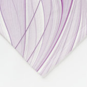 Rosa Lila Blume Leidenschaft Abstraktes Fraktal Ku Fleecedecke (Ecke)