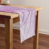 Rosa Lila Blume Leidenschaft Abstraktes Fraktal Ku Kurzer Tischläufer (Beispiel)