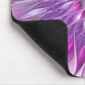 Rosa Lila Blume Leidenschaft Abstraktes Fraktal Ku Mousepad (Ecke)