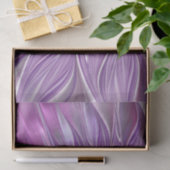 Rosa Lila Blume Leidenschaft Abstraktes Fraktal Ku Seidenpapier (Geschenk)