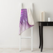 Rosa Lila Blume Leidenschaft Abstraktes Fraktal Ku Sherpadecke (Beispiel)