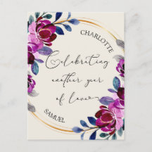 Rosa Lila Blumen Feiern Liebe Jubiläum