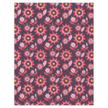 Rosa lila, blumengeschmücktes zweiseitiges Bücherp