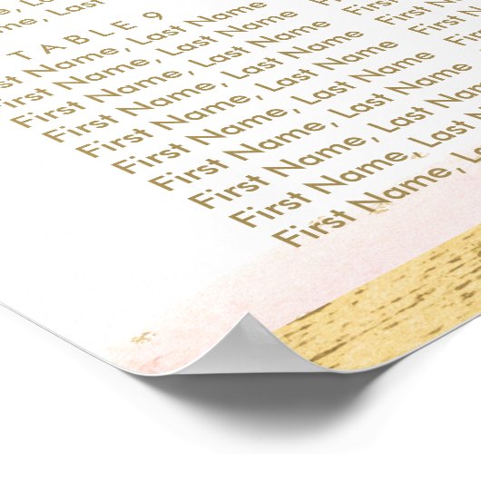 Rosa Lila Blumenmatte Kinderdusche Poster (Ecke)