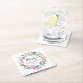 Rosa Lila Blüte 70. Geburtstag Untersetzer (Vor Ort)