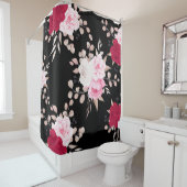 Rosa lila Blütenpracht Duschvorhang (Beispiel)