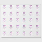 Rosa lila Bugfunkel Glitzer Brautparty Geschenkpapier (Flach)