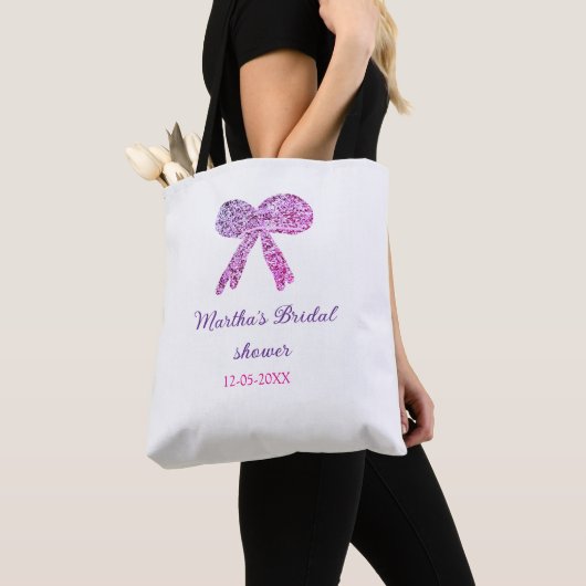 Rosa lila Bugfunkel Glitzer Brautparty Tasche (Von Nahem)