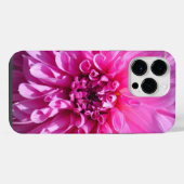 Rosa Lila Dahlia-Blume iPhone Hülle (Rückseite (Horizontal))