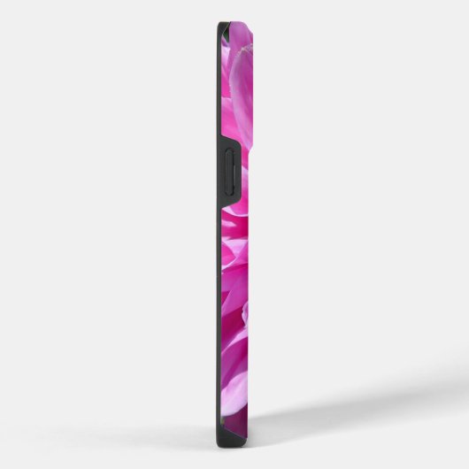 Rosa Lila Dahlia-Blume iPhone Hülle (Rechte Seite)