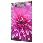 Rosa Lila Dahlia-Blume Klemmbrett (Links)