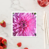 Rosa Lila Dahlia-Blume Serviette (Beispiel)