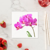 Rosa Lila Dendrobium Orchid Tropische Blume Serviette (Beispiel)