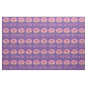 Rosa Lila Donut Doughnut Donuts Name Fabric Stoff (Fat Quarter (45,7 x 55,9 cm))