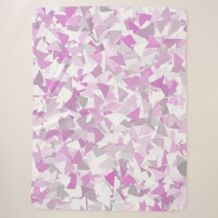 Rosa lila Dreieckmuster Sherpadecke