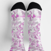 Rosa lila Dreieckmuster Socken (Oben)