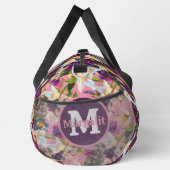 Rosa Lila exotische Blume Blumenstrauß Große Duffle Bag (Rechts)
